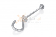 Śruba hakowa M12x230 [mm] do wieszania uchwytów